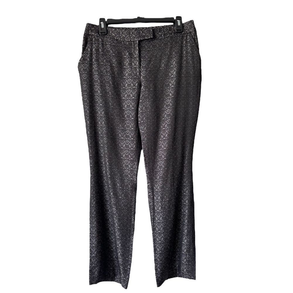 Tahari ASL Women's Luxe Petite Straight Leg Pants Black Size 8P
